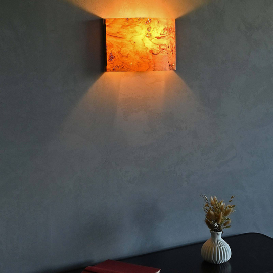 LeuchtNatur Cortex vägglampa poppel