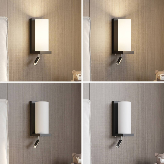 Lucande Lyra vägglampa med flexibel läslampa