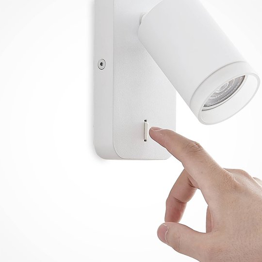 Arcchio Efilius takspotlight, kantig, vit, 1 lampa