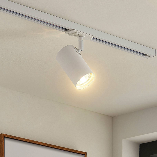 Lindby Ties LED-skenspot, 1-fas, vit