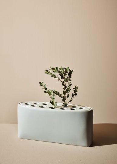 EIA - Ceramic Vase with Lid Grey