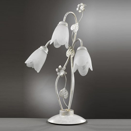 Bordslampa i florentinstil Petunia, 3 lampor