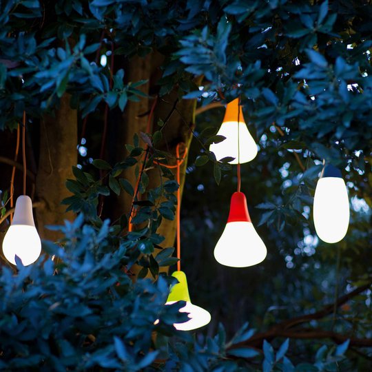 Martinelli Luce Ciulifruli utomhushänglampa, röd