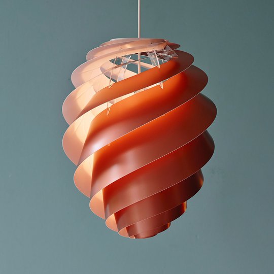 LE KLINT Swirl 2 Medium - pendellampa, koppar