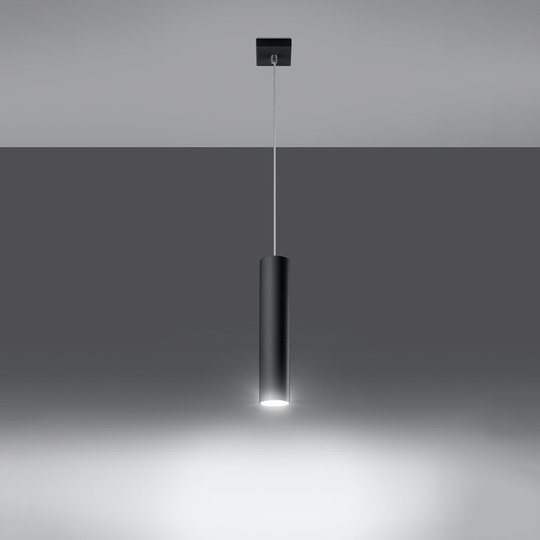 Hänglampa Tube, svart, 1 lampa