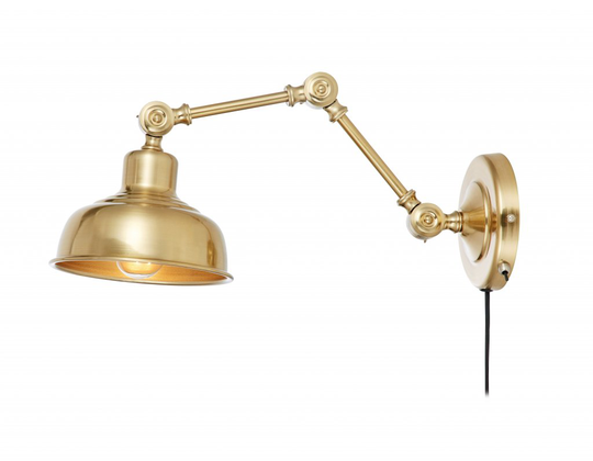 Grimstad vägglampa (Mässing/guld)