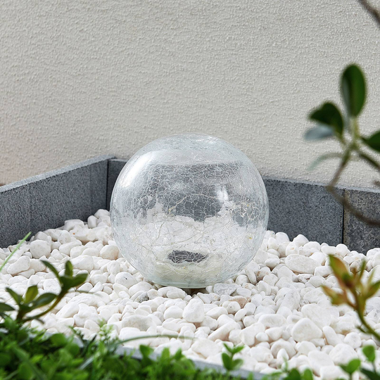 Lindby Feodoria LED-solcellsmarkspett, Ø 15 cm