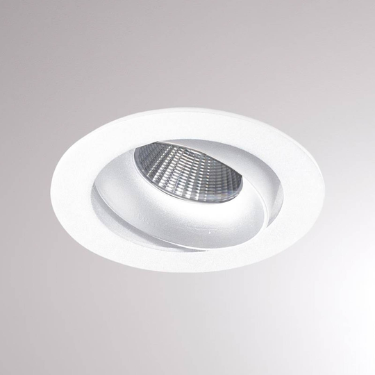 Kalio LED-inbyggnadslampa rund 2 700 K 24° vit