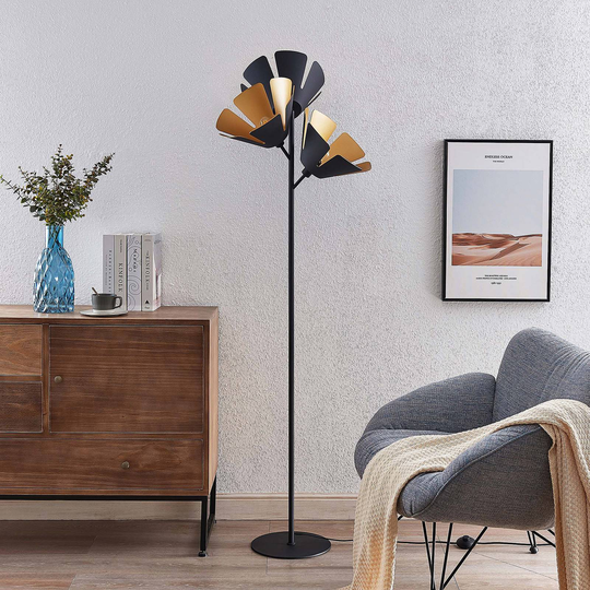 Lucande Jemmily golvlampa, 3 lampor