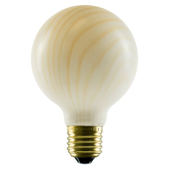 SEGULA LED-globlampa G80 E27 8W med trälook