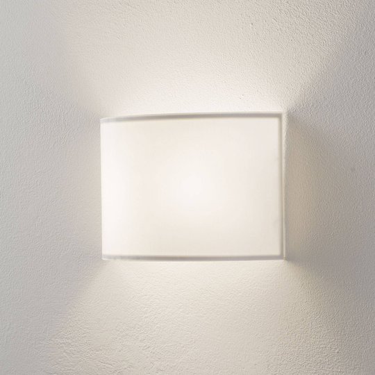 Lucande Patrik vägglampa halvrund höjd 19 cm vit