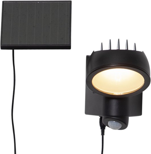 Powerspot solcell (rörelse/(skymning) (Svart)