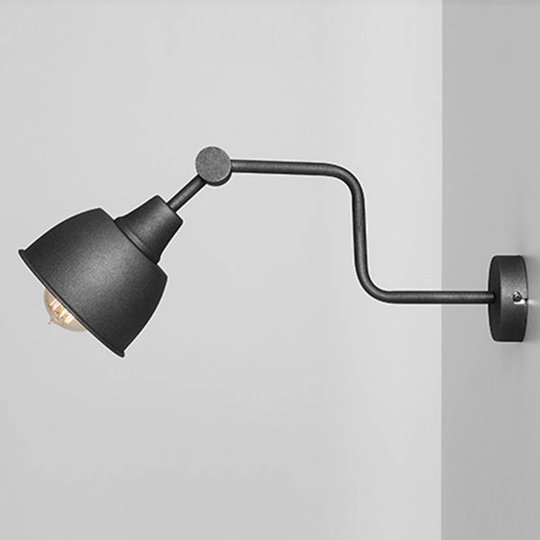 Vägglampa 990, 1 lampa, svart