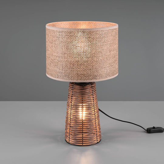 Bordslampa Straw av rotting