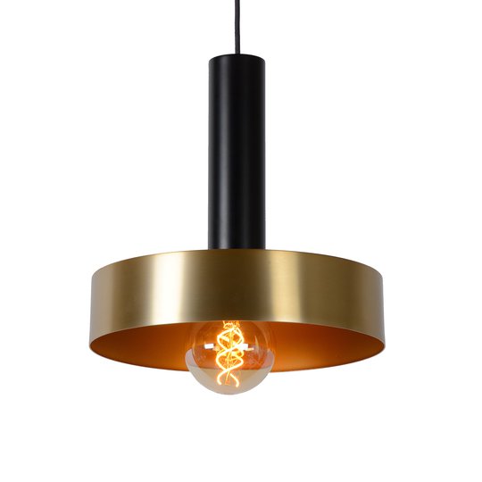Hänglampa Giada svart guld Ø 30 cm