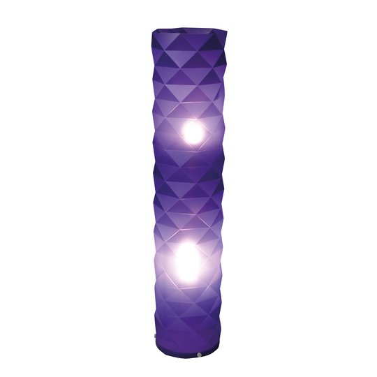 Golvlampa Elia i violett med fotströmbrytare