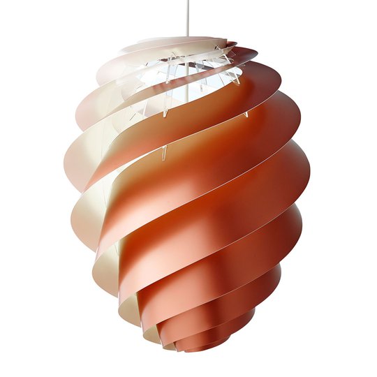 LE KLINT Swirl 2 Large - pendellampa, koppar