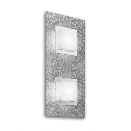GROSSMANN Basic LED-vägglampa, 2 lampor, aluminium