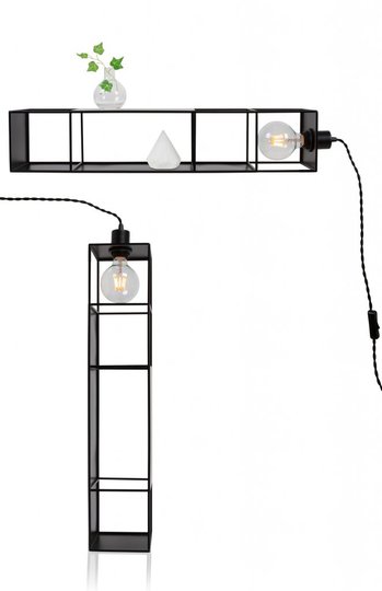 Vägglampa/Golvlampa Shelfie Long (Vit)