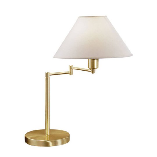Bordslampa Hilton, svängbar, mässing