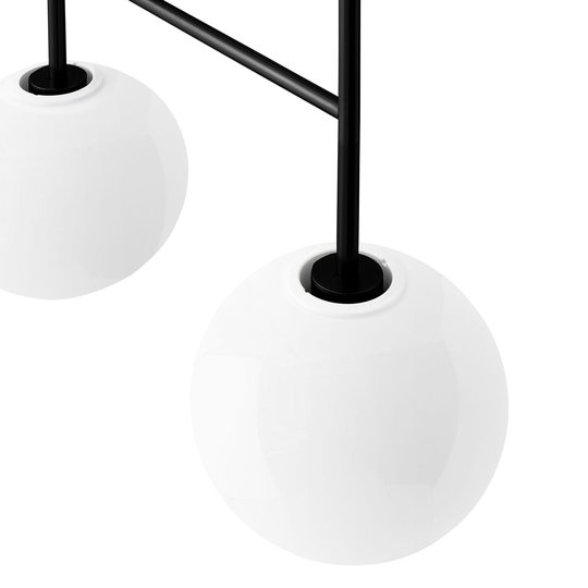 Menu TR Bulb DTW LED-pendel 4 lampor svart glans