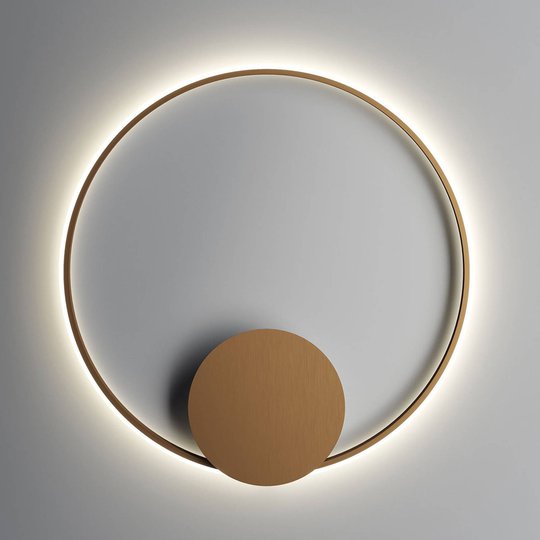 Fabbian Olympic LED-vägglampa Ø 80 cm brons