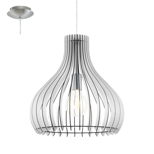 Tindori taklampa 38cm (Vit)