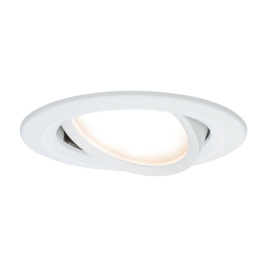 Paulmann 3-pack LED-spot Slim Coin svängbar vit