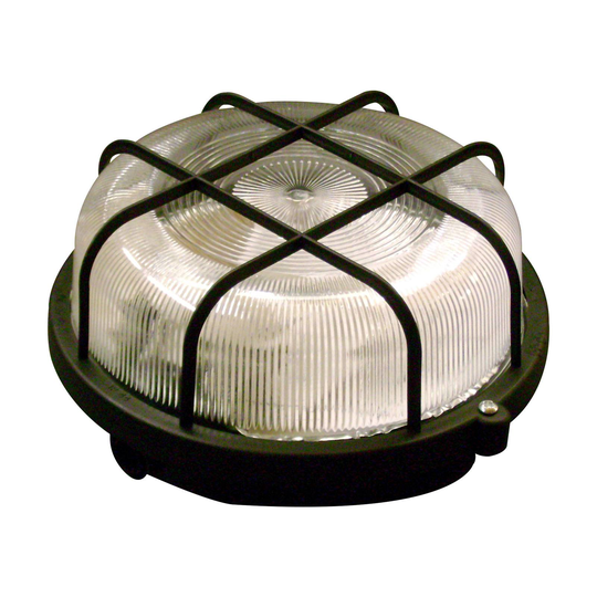 Vägglampa Basic Round, svart