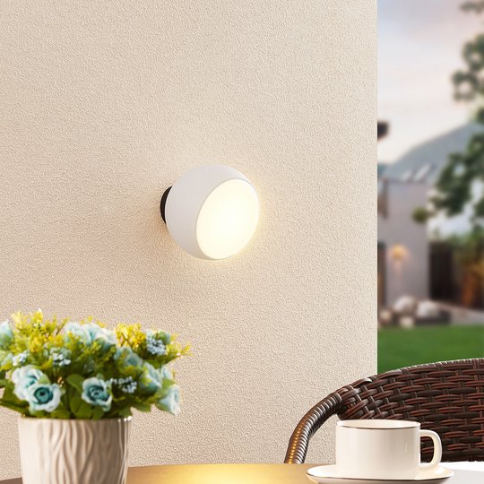 Arcchio Davir LED-vägglampa, bärbar, batteri, vit