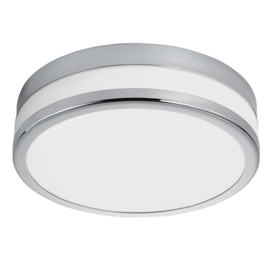PALERMO LED PLAF. IP44 D22,5 KROM/VIT (Förkromad/blank)
