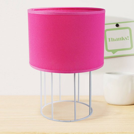 Bordslampa Carla S, rosa