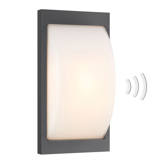 LED-utomhusvägglampa 069LEDSEN grafit