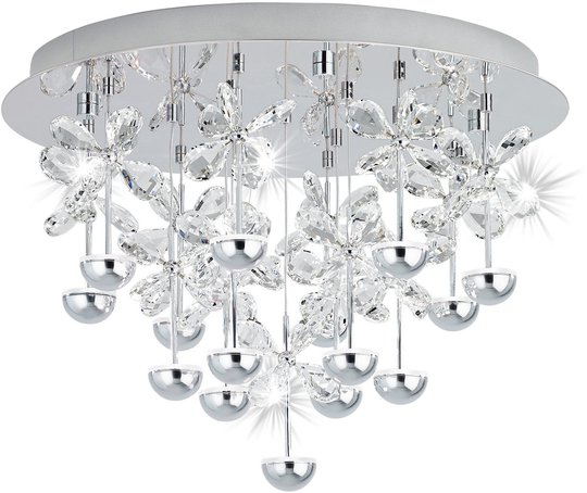 Pianopoli kristallplafond (Förkromad/blank)