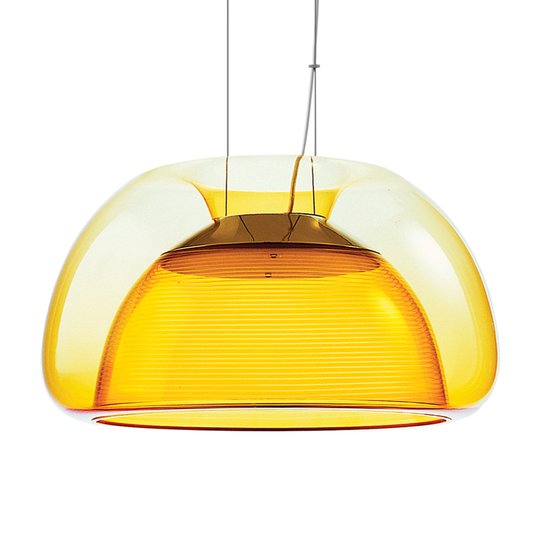 Färgstark LED-hänglampa Aurelia, orange