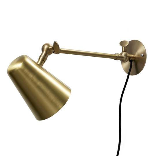 Vala Long vägglampa (Antikmässing)