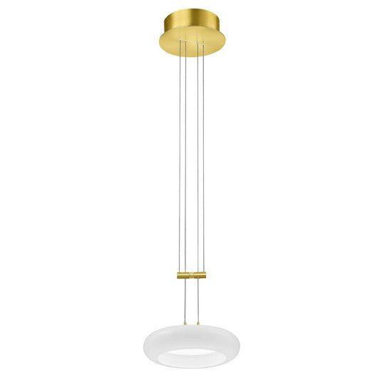 BANKAMP Centa hänglampa 1 lampa 20 cm mässing