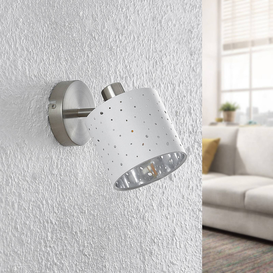 Lindby Darima spotlight, 1 lampa, vit
