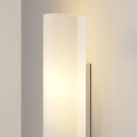 vit glasvägglampa Ophelia