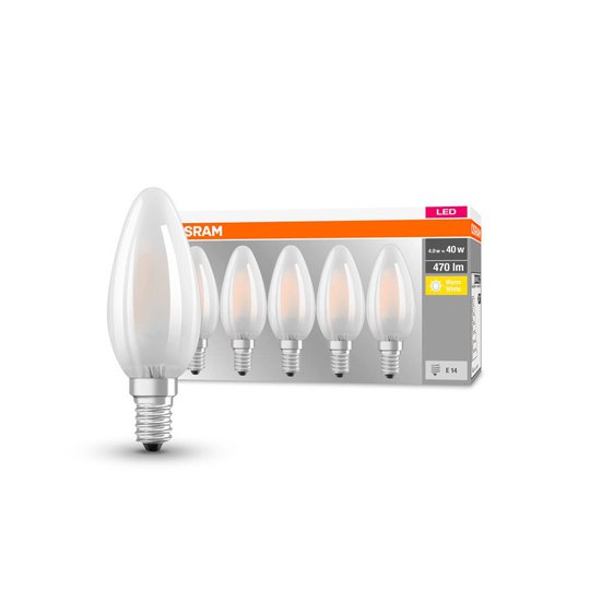 OSRAM LED-kronljuslampa E14 4 W 2 700 K 470 lm