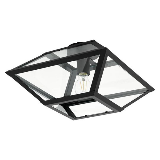 Taklampa Casefabre av stål, 37 x 37 cm