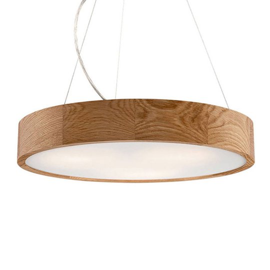 Pendellampa Kerio, Ø 47 cm, ek mörk