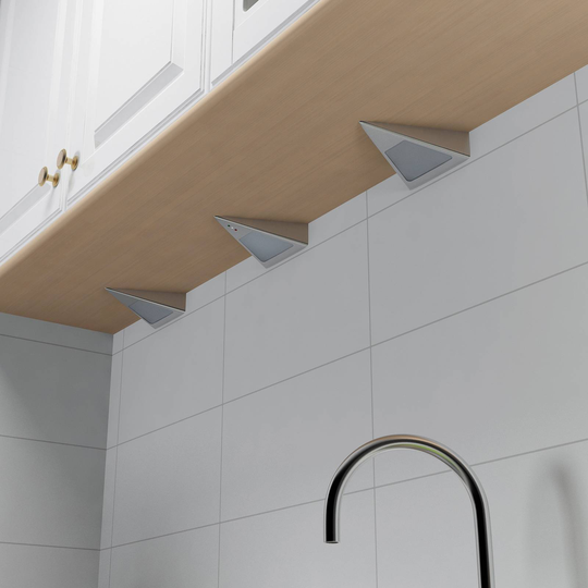 Prios Odia LED-bänklampa, stål, 3 lampor