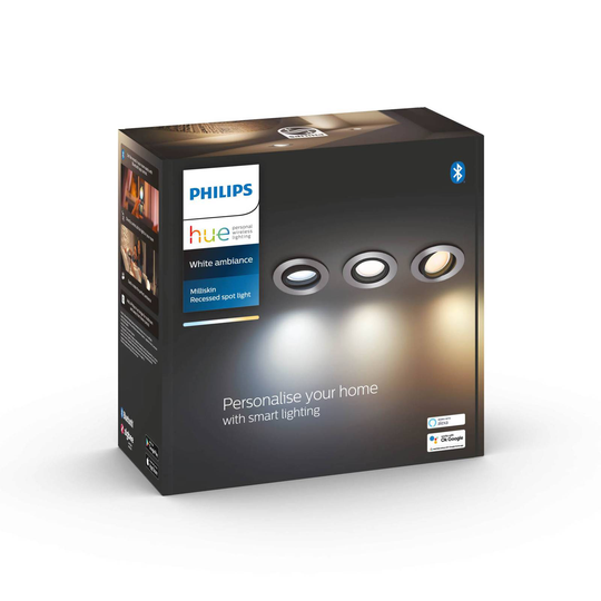 Philips Hue Milliskin LED-inbyggnadsspot rund