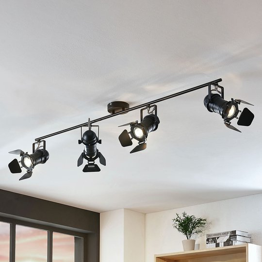 Takspotlight Tilen, 4 lampor strålkastarlook