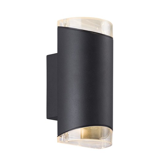 Arn dubbel fasadbelysning (Svart)