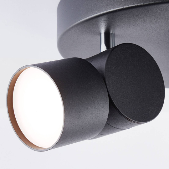 AEG Twine LED-takspotlight, svart, 3 lampor