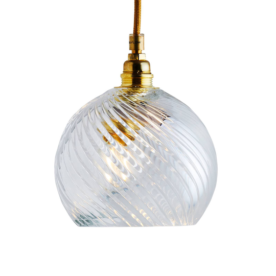 EBB & FLOW Rowan hänglampa guld/crystal Ø 15,5 cm