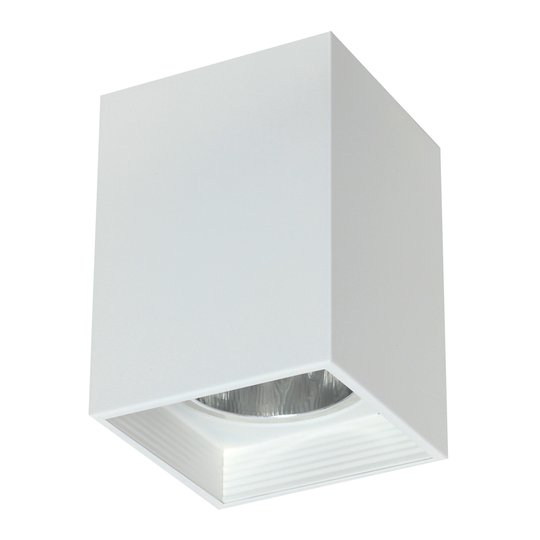 Taklampa Downlight square, vit, bredd 11,5 cm