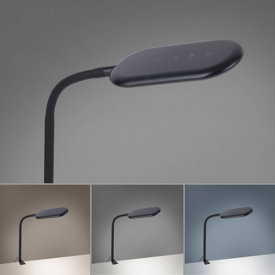 LED-klämlampa Kelly, CCT, dimbar